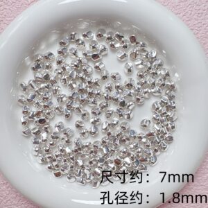 10-heterosexual rhombus beads / Sold by the piece