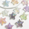 oly-722a65f1713cb780cd422f8adb23eb34 Wholesale Acrylic Electroplated Loose Star Beads, UV Glow Transparent Mermaid Three-Layer Five-Pointed Star Charms for DIY Bracelet Jewelry Making