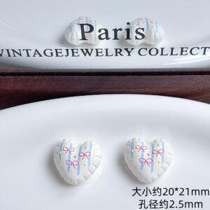 04-striped bow / Sold by the piece