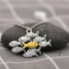 oly-72b004de88f48f973c69550627060f7d Wholesale Zinc Alloy Antique Silver Goldfish Pendant Necklace Retro Irregular Design Fashion Jewelry Gift