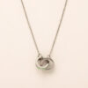 Wholesale Titanium Steel Opal Asymmetrical Choker Necklace Chic Jewelry Accessory For Boutique Resale