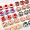oly-731a78a1466adb77b24af23910ba16d6 Wholesale Puppy Print Acrylic Square Loose Beads for DIY Bracelet Phone Charm Jewelry Making Craft Supply