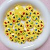 oly-734572c8c3695f433bc9cfbc9566d6c4 Wholesale Cartoon Cookie Acrylic Loose Beads Fruit Green 25mm Straight Hole DIY Phone Charm Jewelry Accessory