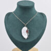 oly-734c8883eabbe62c7514fe3045b21344 Wholesale Zinc Alloy Antique Silver Angel Wings Ruby Red Pendant Necklace Women S Boutique Resale Jewelry