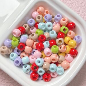 20-randomly mixed colors / The size is about 8mm, the aperture is about 2-3mm
