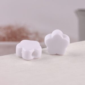 03-white / Size is about 14mm, hole diameter is about 3.9mm