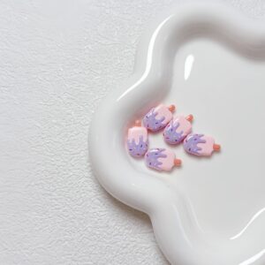 06-light pink / Size is about 20*12*5mm, hole diameter is about 2.5mm