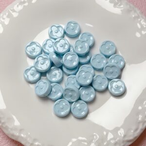 05-light blue / Size is about 19mm, hole diameter is about 2.5mm