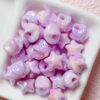 Wholesale 12mm UV Plated Cream Acrylic Star Beads DIY Phone Charm Car Key Accessory for Resale