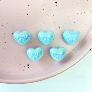 08-ice blue / Size is about 15*18mm, hole diameter is about 2mm