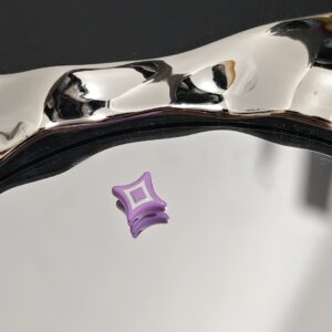 11-light purple / Size is about 10mm, hole diameter is about 2mm