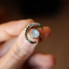 Wholesale Fashionable Star Moon Ring Alloy Electroplated Adjustable Unisex Jewelry Accessory Gift