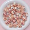 Wholesale Trendy Hand-Painted Acrylic Cartoon Beads 16mm Black Coffee Color for DIY Phone Chain Keychain Craft Supply Boutique Resale