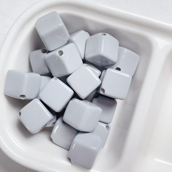 Wholesale Dopamine Acrylic Square Beads Yellow 10mm Baking Paint DIY Phone Chain Keychain Jewelry Accessory Resale