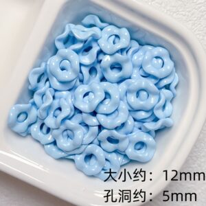 11-light blue / Size is about 13mm, inner diameter is about 5mm (sold by the piece)