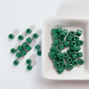 04-Dark Green / Size of about 5*6mm, aperture of about 2.2mm(50/package)