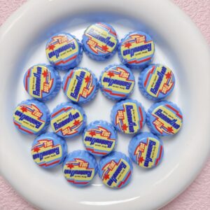 06-blue / Size is about 23mm, hole diameter is about 4mm