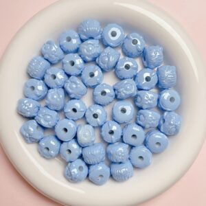09-light blue / Size is about 16 * 12mm, aperture is about 3mm