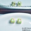 Wholesale Acrylic Embossed Cartoon Cat Square Beads DIY Phone Charm Bag Pendant Craft Supply