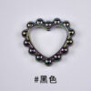 oly-75cb4126d07e7119a4c180751b2a338b Wholesale Trendy Acrylic Love Heart Ring Loose Beads DIY Keychain Pendant Black Electroplated Bag Charm and Jewelry Accessory