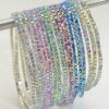 oly-76711c9348e29f3dadc1ffaacceafd49 Wholesale Stylish Silver Tone Rhinestone Elastic Tennis Bracelet Purple Crystal Bangle Women S Jewelry Accessory For Everyday Wear Resale