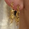 oly-76c5dc62b7935c07d21aef8f97e9f225 Wholesale Star Moon Cartoon Pendant Earrings Vintage Alloy Chic Jewelry Accessory For Women Party Wear Gift