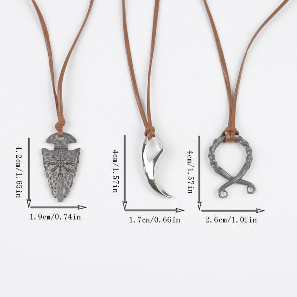 Wholesale Retro Nordic Pendant Necklace Geometric Alloy Chic Jewelry Accessory For Everyday And Boutique Resale