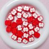 Wholesale Trendy Red Acrylic Beads for DIY Phone Charms Bag Hanging Accessories