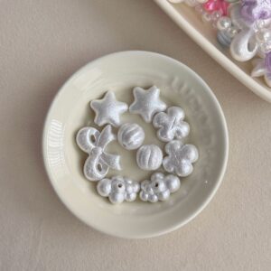 06-White / Cloud beads (sold per piece)