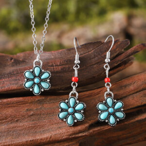 Oval turquoise set (blue)
