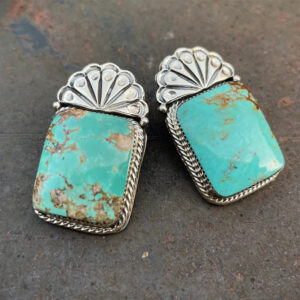 Wholesale Retro Turquoise Carved Bohemian Earrings Women S Fashion Jewelry Accessory Gift