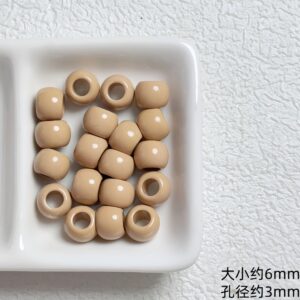 13-Light Coffee / Approximately 10mm in size, with a hole diameter of approximately 5mm (sold by the piece).