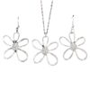 oly-77dd7c1df6796ab1b59c7437c41052f5 Wholesale Vintage Hollow Flower Earrings And Necklace Set Zinc Alloy Electroplated Jewelry Boutique Resale