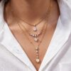 oly-7814ce0a0b80a9633a0a890097fcff74 Wholesale Trendy Y Shape Gold Plated Copper Tassel Necklace With Teardrop Pendant Fashion Jewelry Accessory For Boutique Resale And Gift