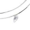 Wholesale Trendy Stainless Steel Geometric Zircon Oval Necklace For Women 18K Gold Plated Fashion Jewelry Accessory Boutique Resale