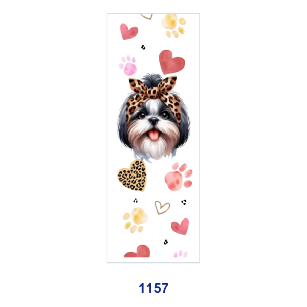 Wholesale 2/8/16pcs Variety Cute Dog Leopard Bow Paw Print Heart Floral Print Pen and Bookmark Stickers UV DTF Wraps OLY Exclusive