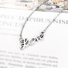 oly-7865bd254933fd0737b794aaee24e69b Wholesale Retro Love Letter Pendant Necklace Ancient Silver Alloy Choker Trendy Jewelry Accessory Gift For Women