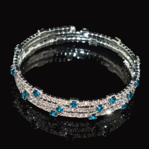 3 rows silver white hole blue sl-1033