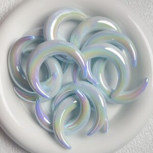 07-middle hole-light blue / Size is about 35 * 47mm, aperture is about 2.9mm