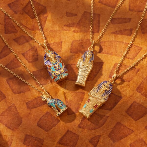 oly-790c42f2d8d4f0811592d38e6d589e04 Wholesale Ancient Egyptian Mummy Bastet Cat Locket Pendant Necklace Copper Electroplated Trendy Jewelry Gift