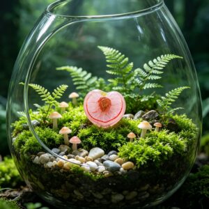 Miniature cute fruit pieces-transparent peach / [the sizes are all mini models of about 1cm]