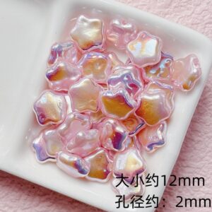 E139-10-[pink] star / (sold by piece) see picture for size