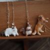 oly-79f737efc01ccbfb4f6d0235e14ca67a Wholesale Copper Electroplated 3D Animal Pendant Necklace Cute Dog Cat Squirrel Design Fashion Gift