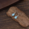 Wholesale Bohemian Turquoise Irregular Jewelry Set Bracelet Necklace Earrings Stylish Fashion Accessory For Women