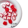Wholesale Trendy Red Acrylic Beads for DIY Phone Charms Bag Hanging Accessories