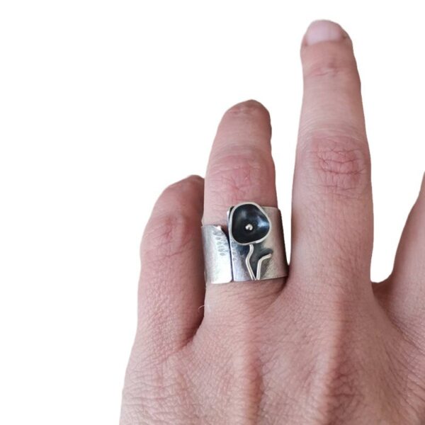 oly-7a8d1e439b1dd9319b0c3c23c3f3e40a Wholesale Vintage Floral Adjustable Ring Bohemian Silver Tone Women S Jewelry For Boutique Resale
