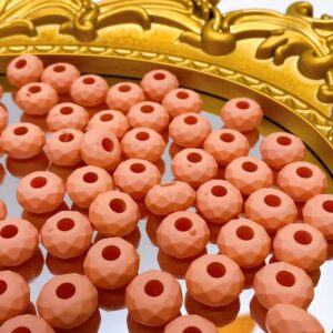 04-Coral / The size is about 14.5mm, the aperture is about 4.6mm