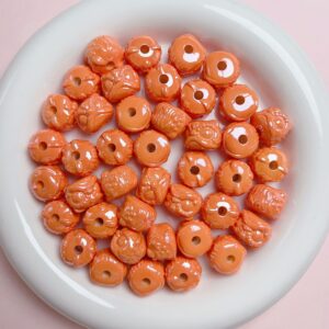 04-Orange / Size is about 16 * 12mm, aperture is about 3mm