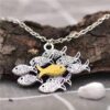 oly-7b8f61afc4b629dba011025c0480912c Wholesale Zinc Alloy Antique Silver Goldfish Pendant Necklace Retro Irregular Design Fashion Jewelry Gift