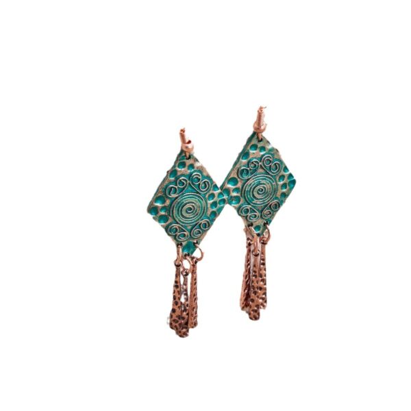 oly-7bb4ff8785295f4a4f7297a2e4b069a6 Wholesale Vintage Bohemian Carved Tassel Drop Earrings Silver Alloy Fashion Accessory